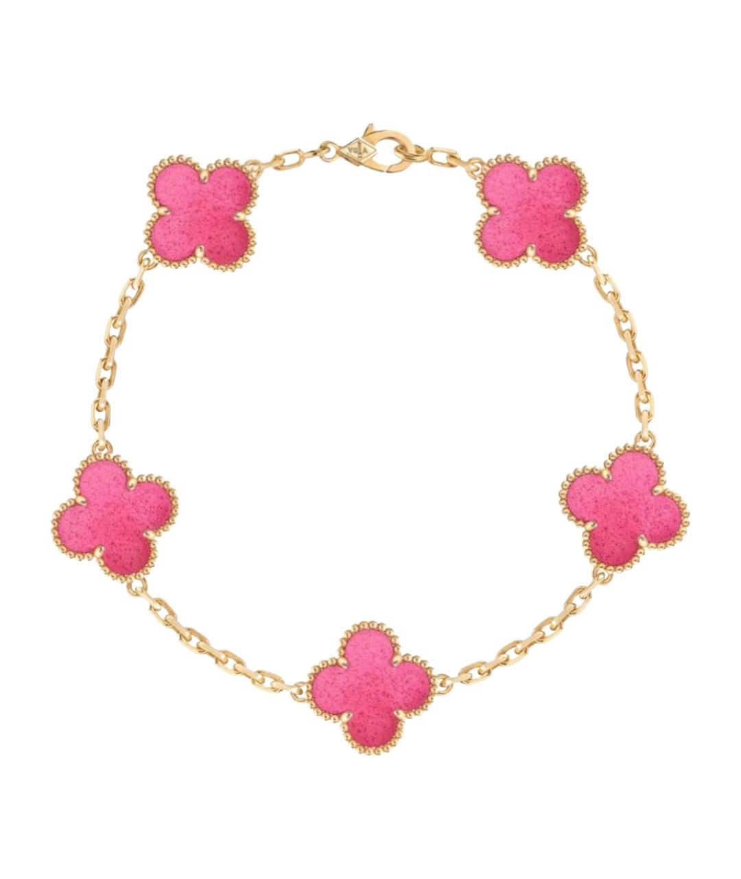 VAN CLEEF & ARPELS Розовый браслет из желтого золота, фото 1