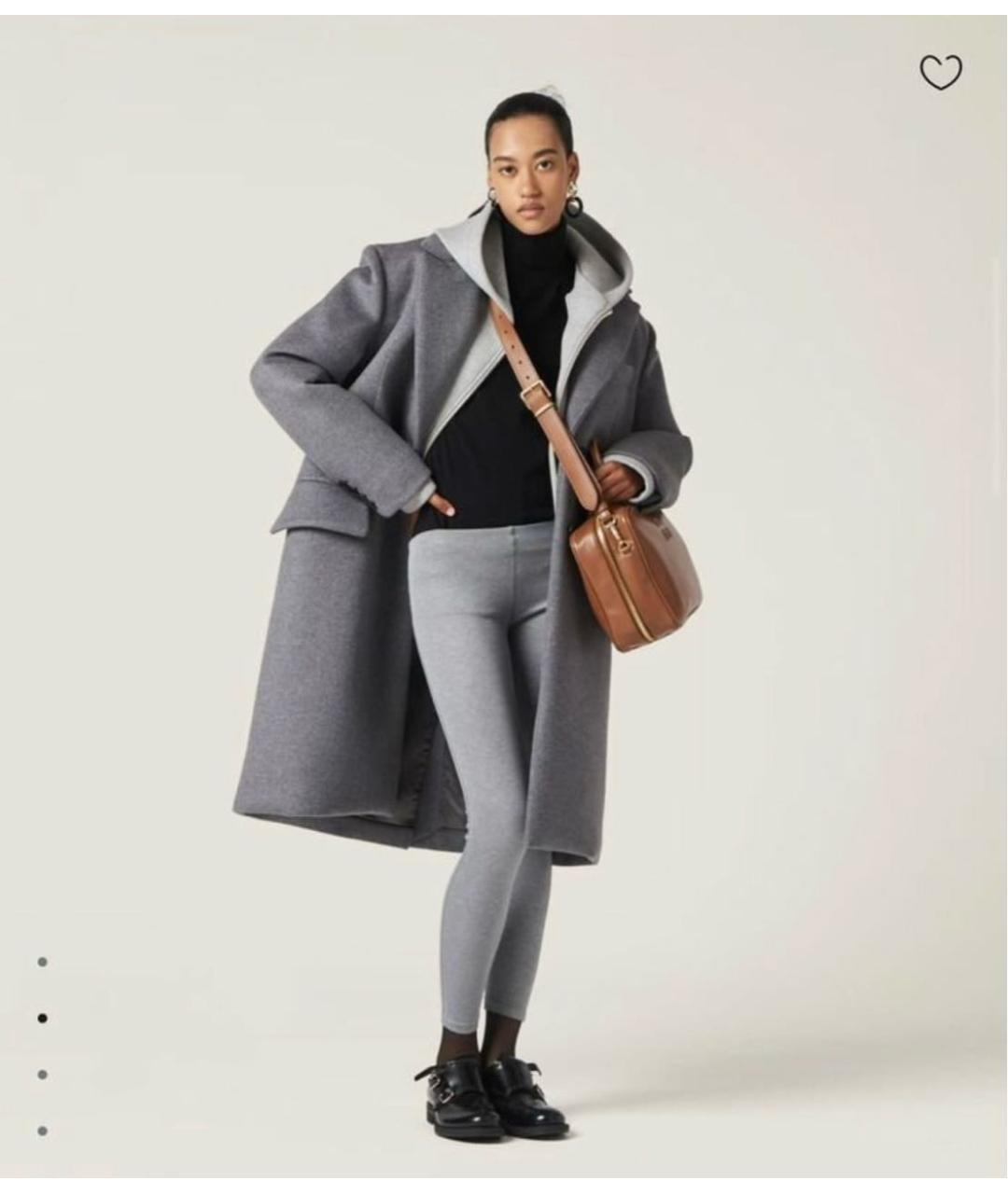 MIU MIU Серые хлопковые леггинсы и велосипедки, фото 4