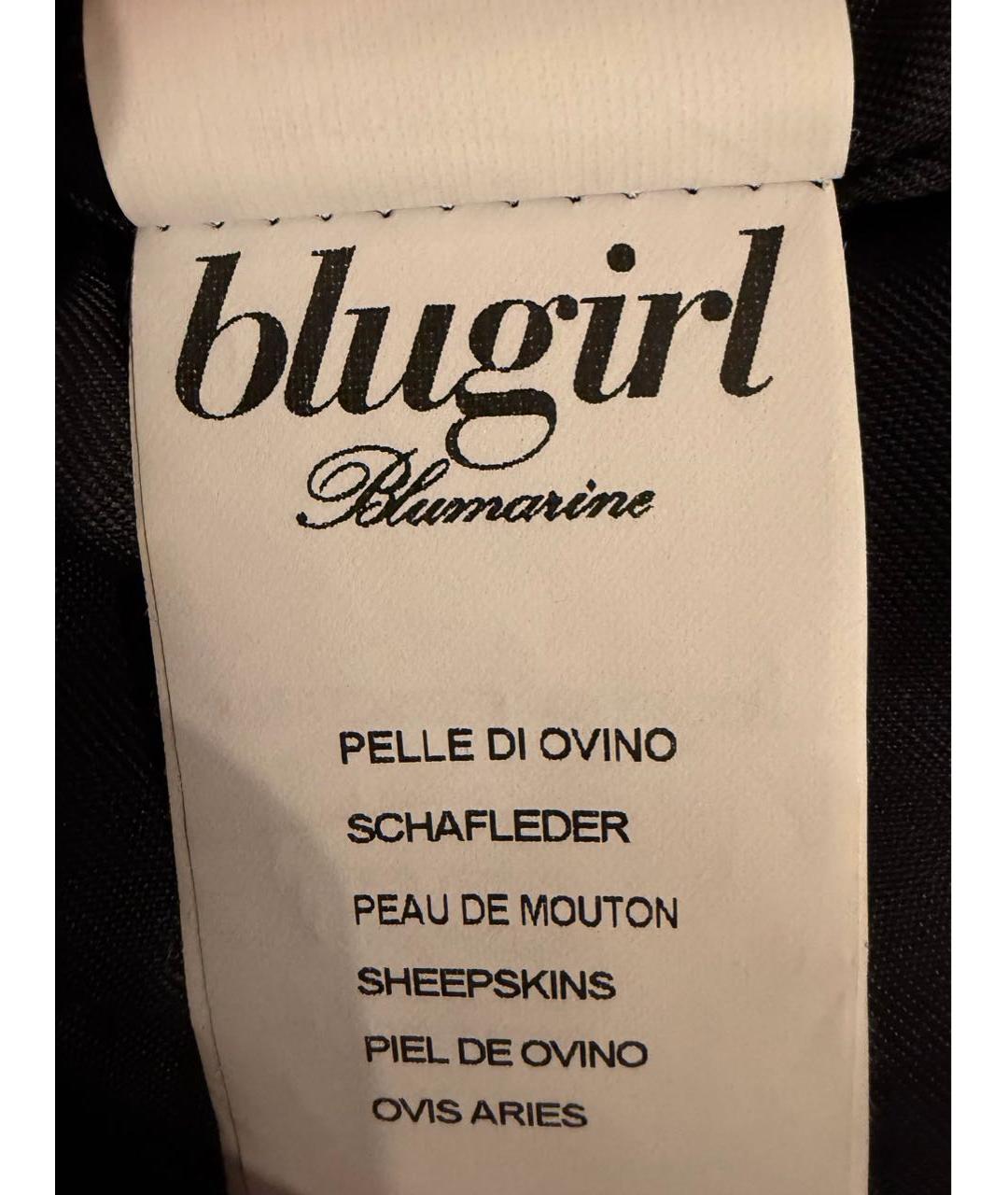 BLUGIRL Черная кожаная куртка, фото 6