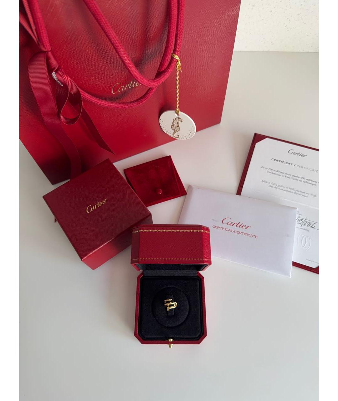 CARTIER Желтые серьги из желтого золота, фото 3