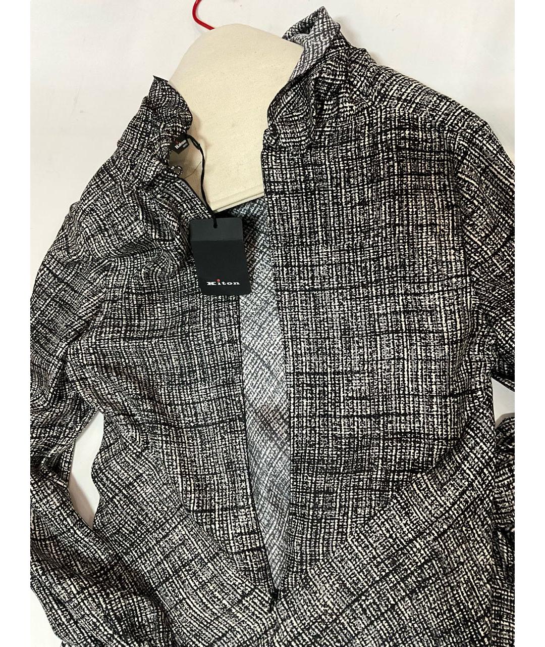 KITON Серое шелковое повседневное платье, фото 3