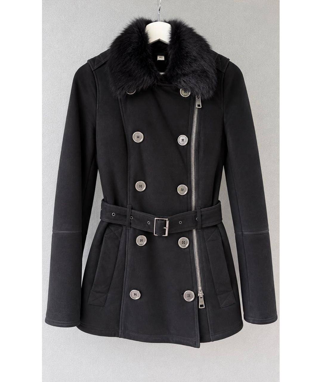 BURBERRY Черная замшевая дубленка, фото 9