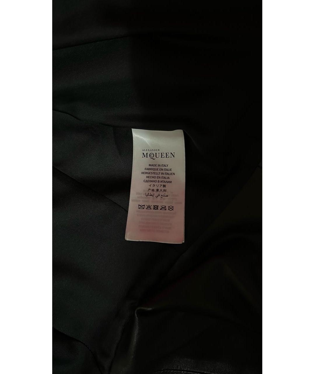 ALEXANDER MCQUEEN Черная кожаная куртка, фото 5