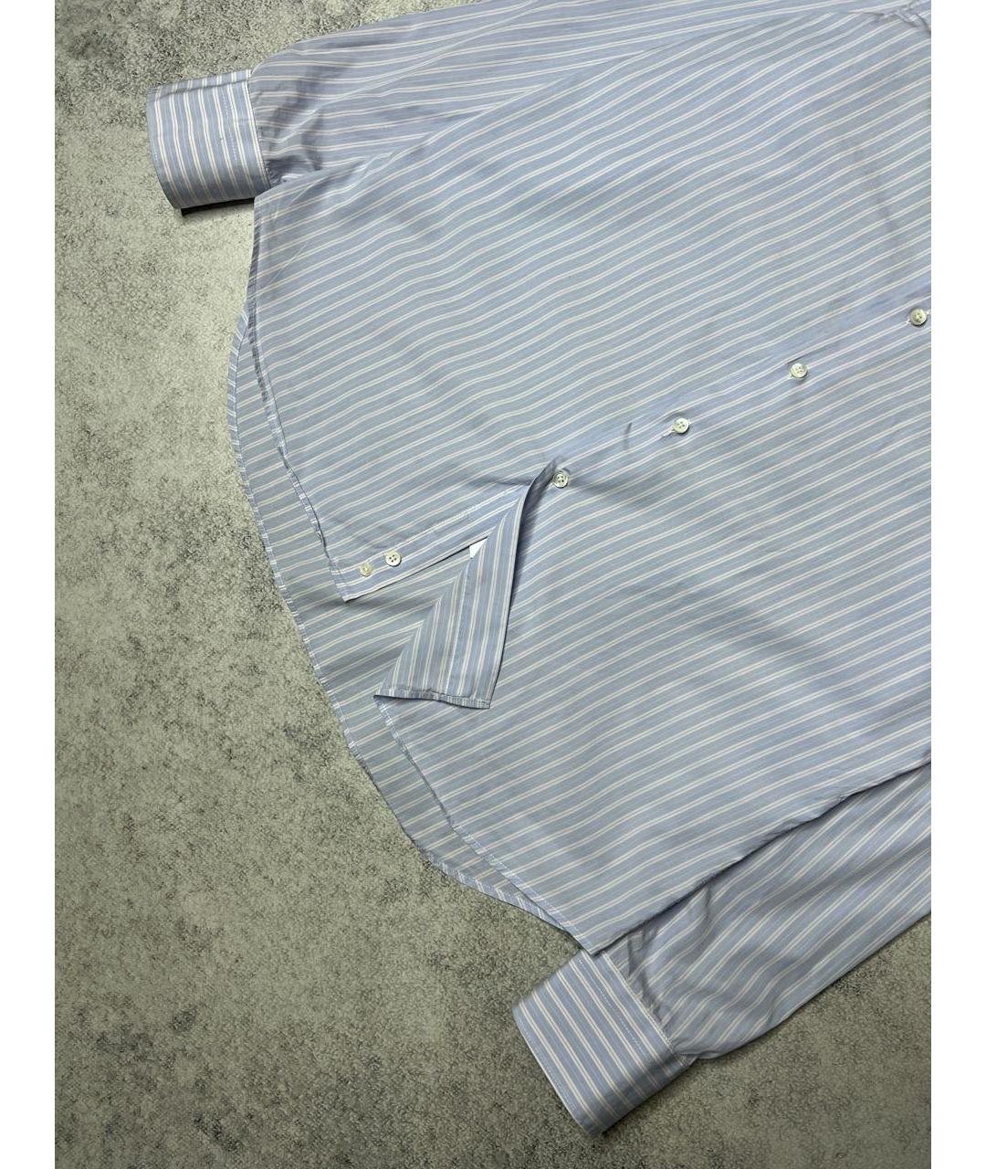 CANALI Голубая хлопковая классическая рубашка, фото 4