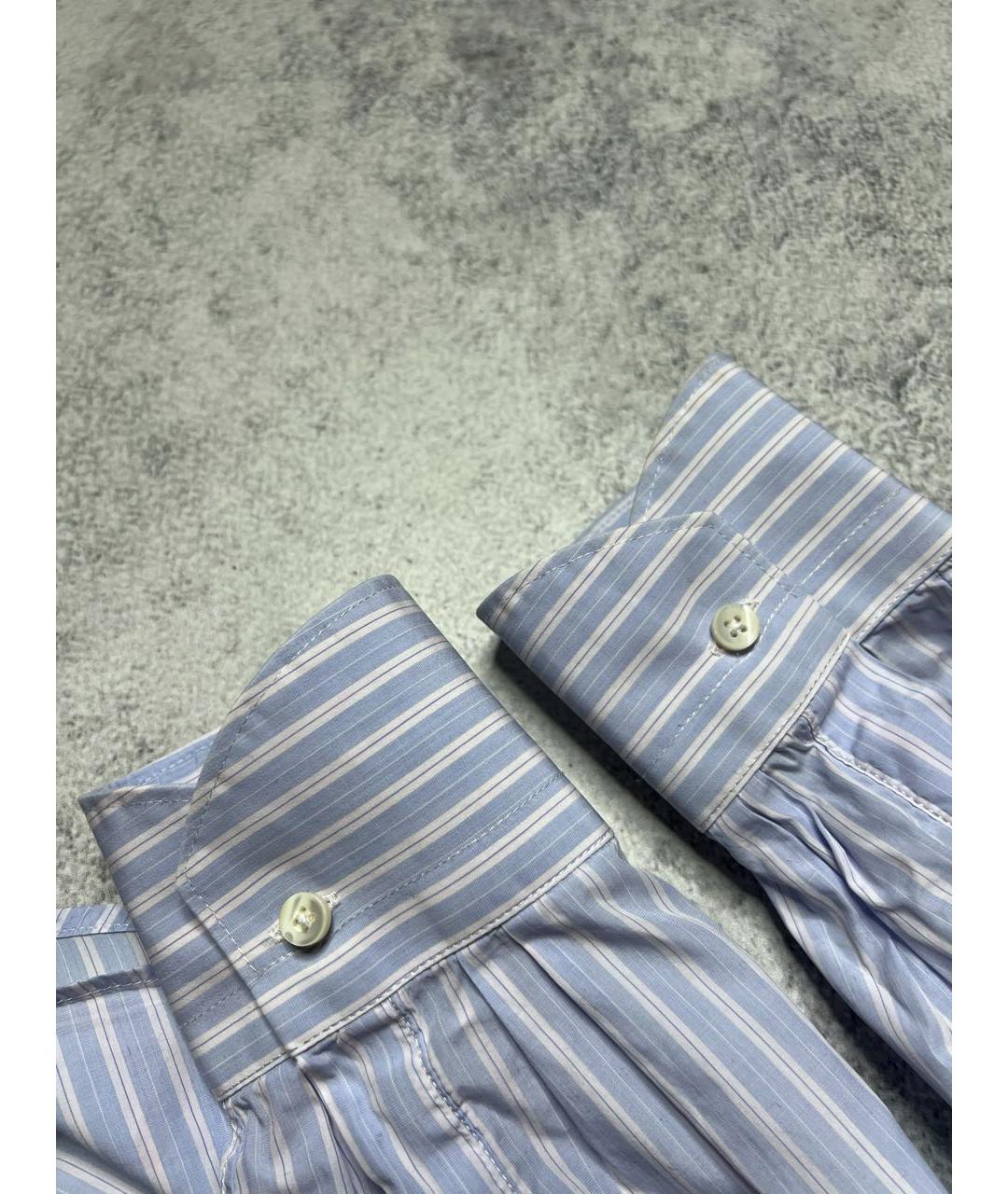CANALI Голубая хлопковая классическая рубашка, фото 6