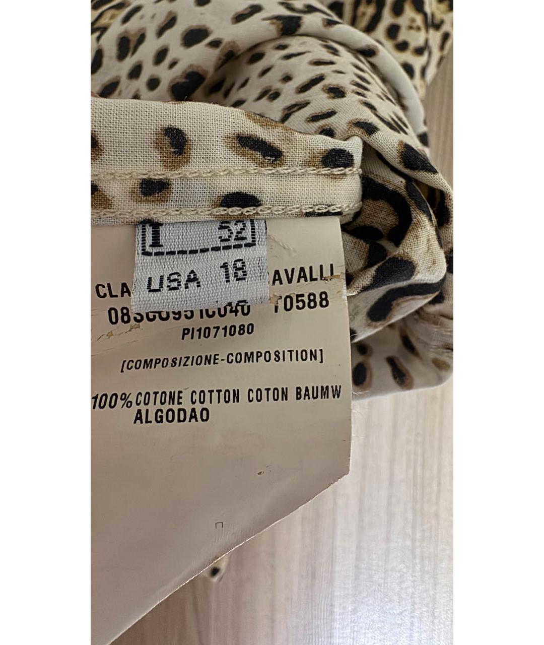 ROBERTO CAVALLI Хлопковая кэжуал рубашка, фото 4