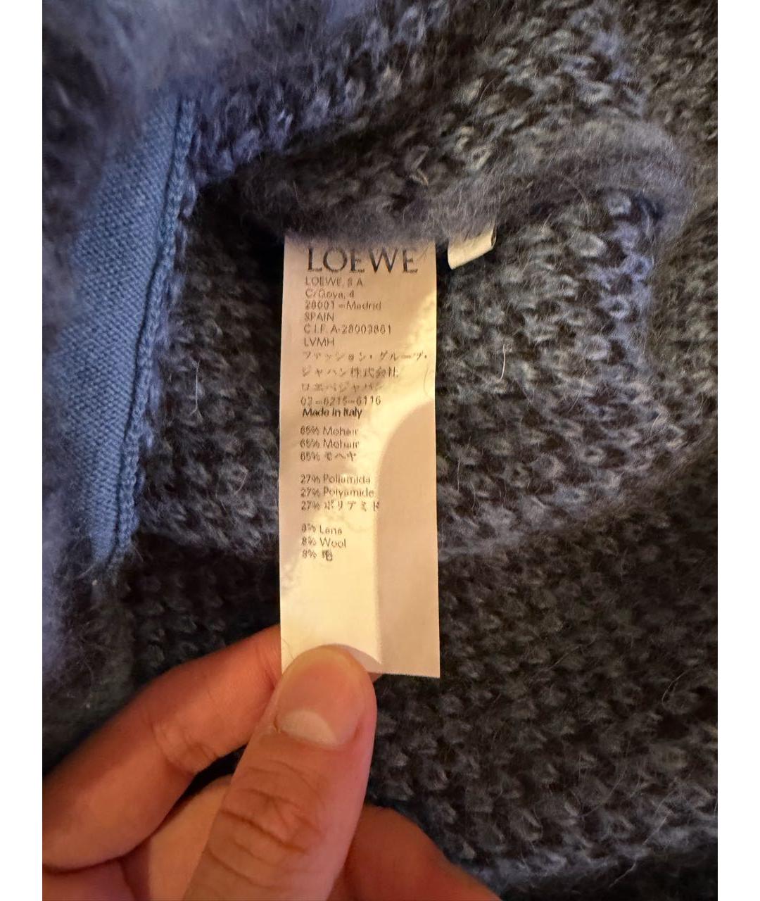 LOEWE Синий кардиган, фото 4