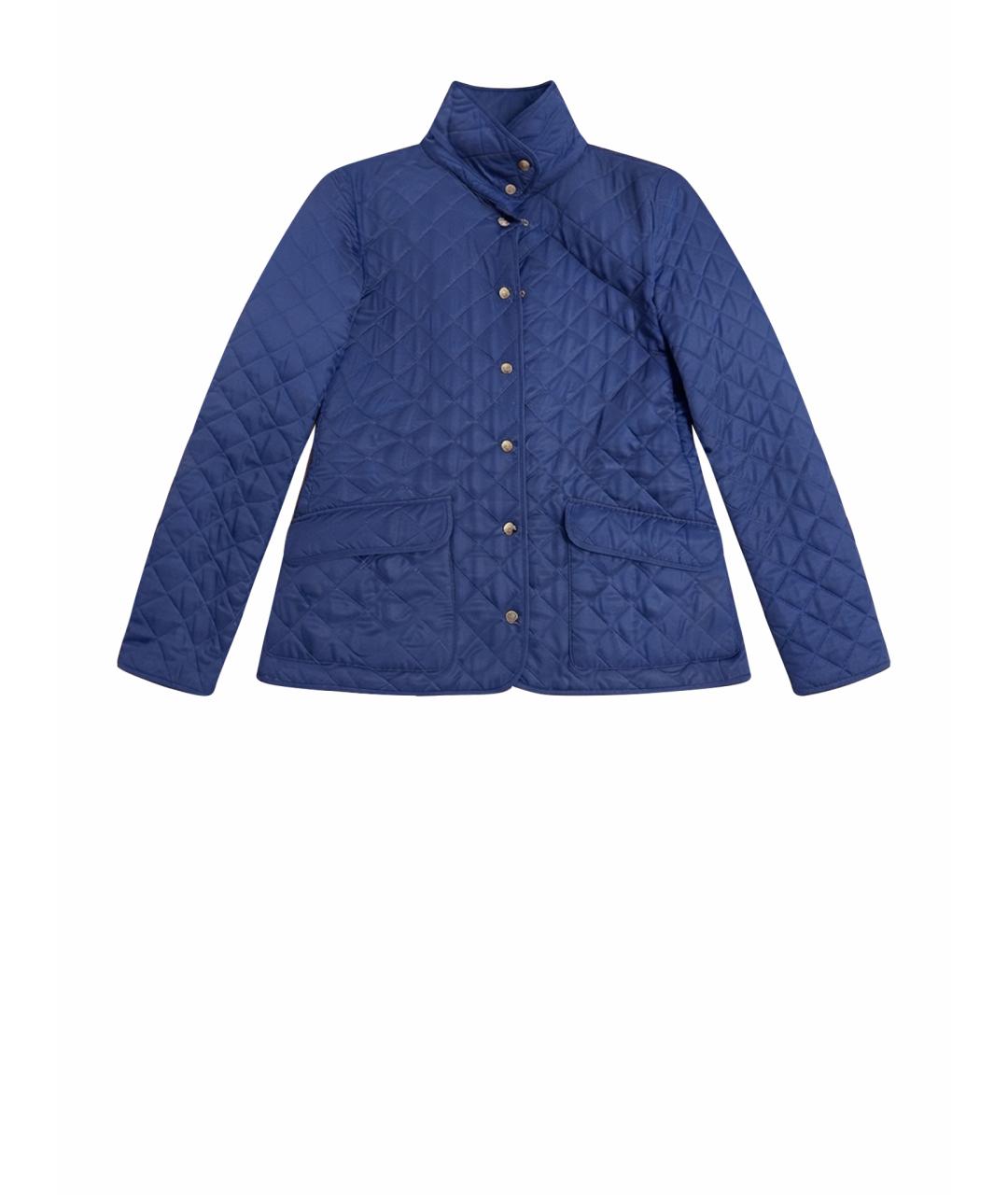 BURBERRY Синяя полиэстеровая куртка, фото 1
