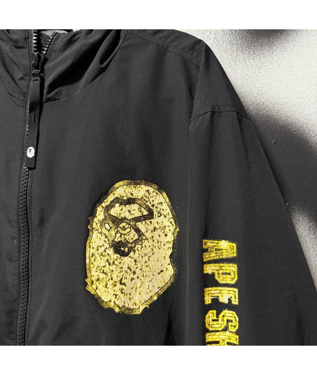 A BATHING APE Черная полиэстеровая куртка, фото 5