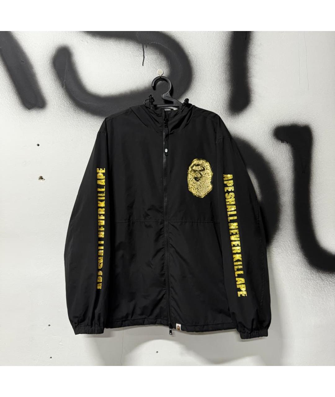 A BATHING APE Черная полиэстеровая куртка, фото 9