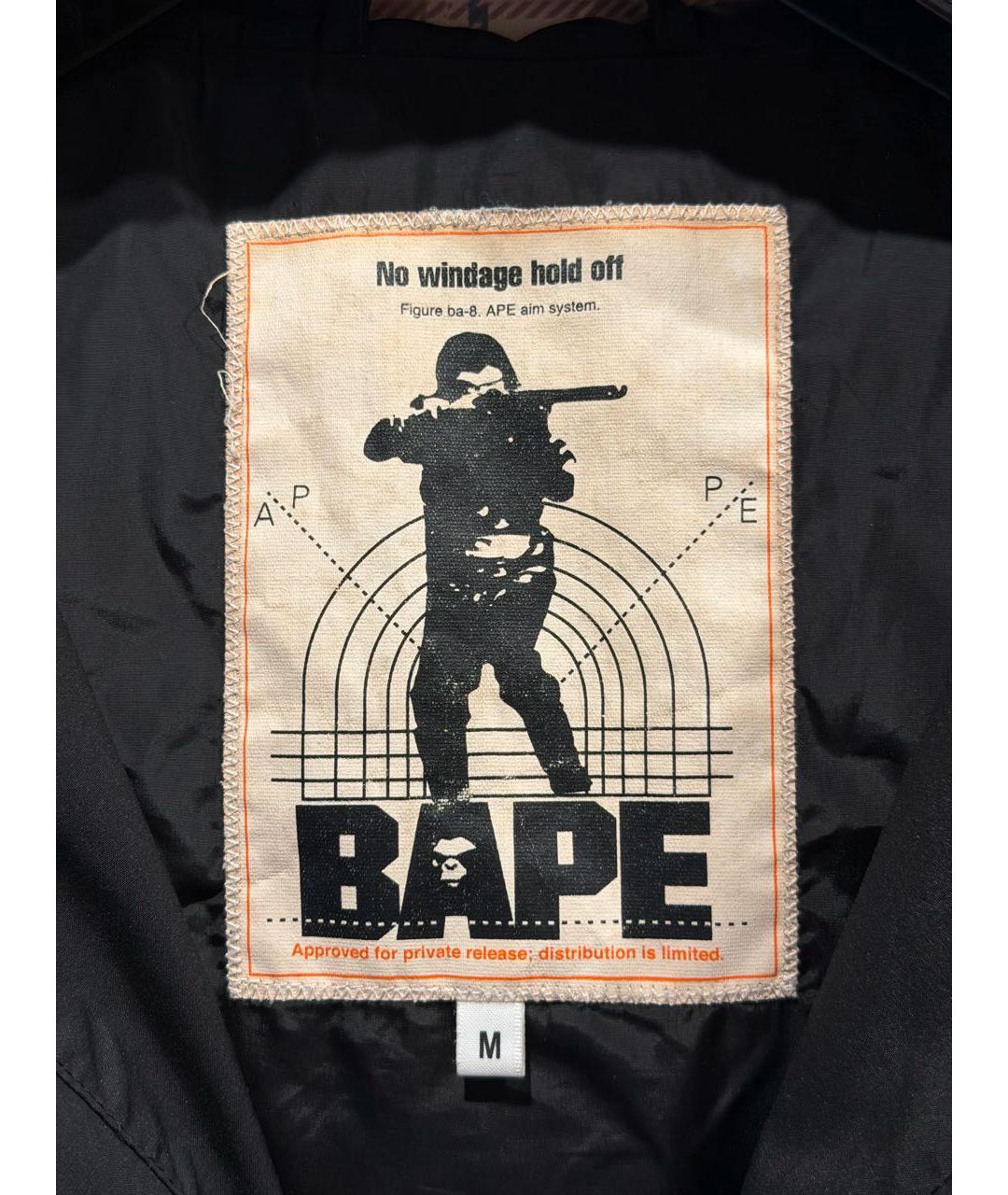 A BATHING APE Черная полиэстеровая куртка, фото 7
