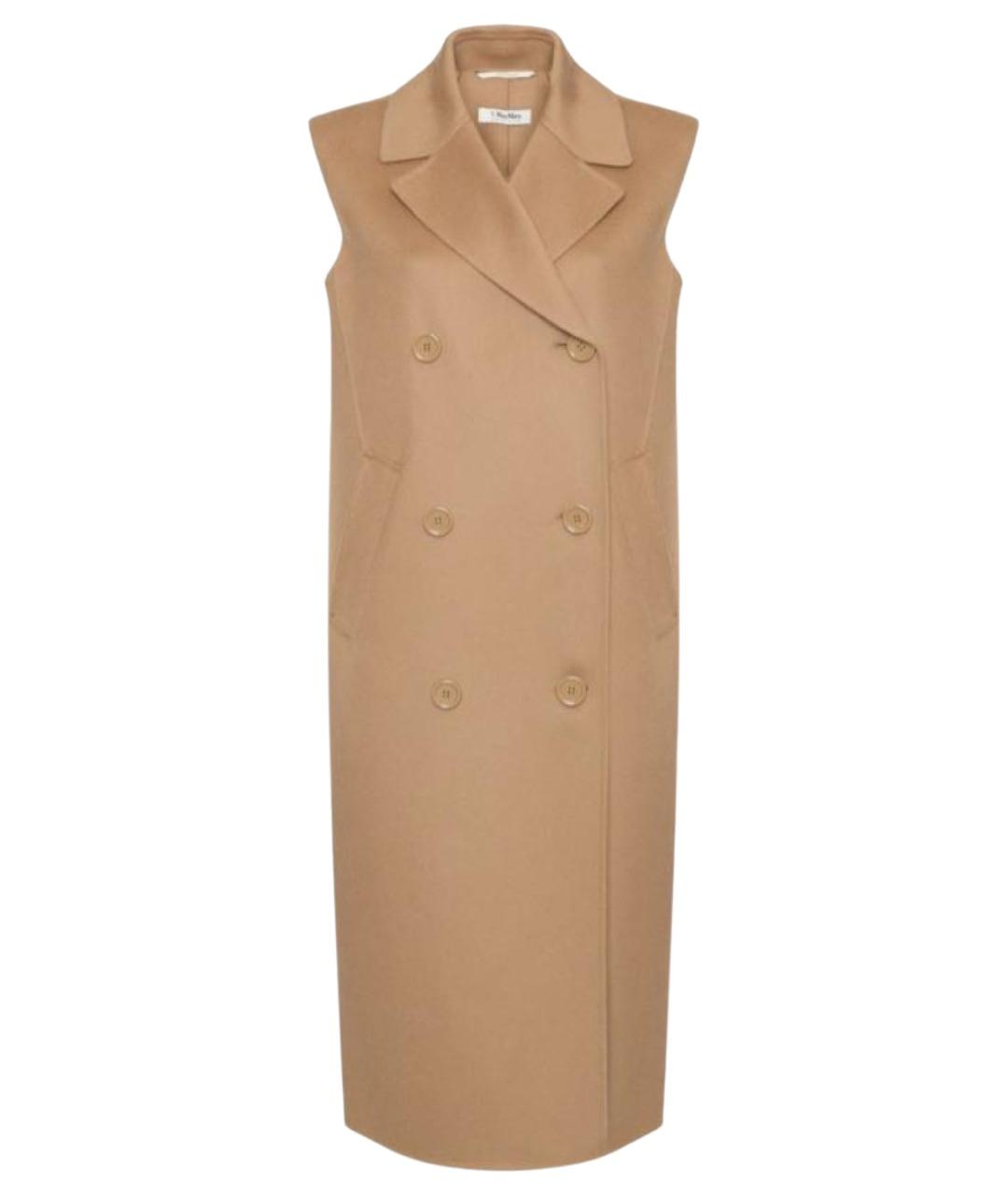 MAX MARA Коричневый шерстяной жилет, фото 1