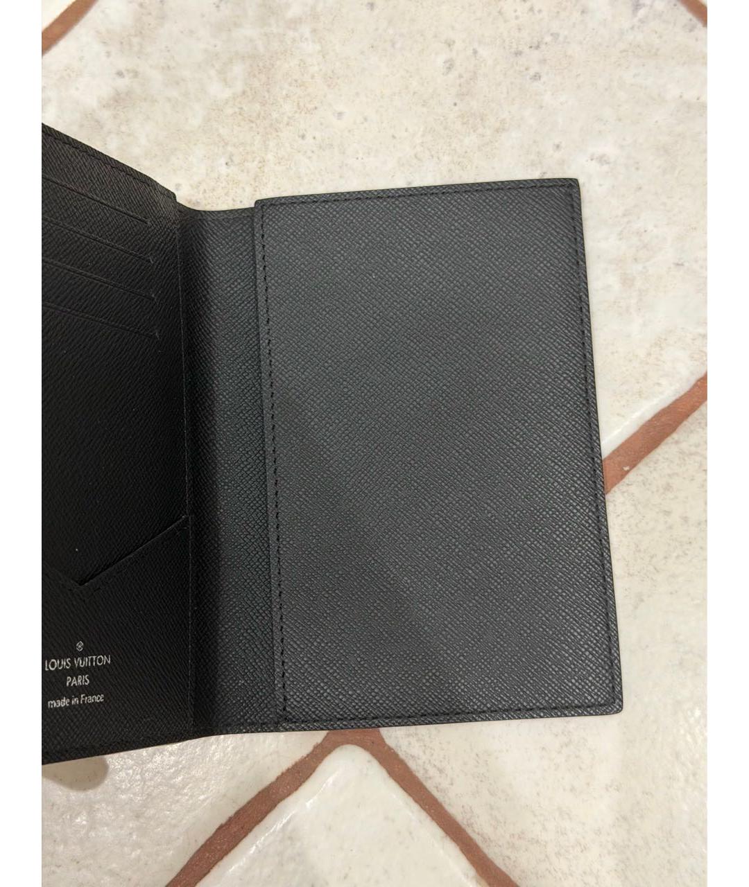 LOUIS VUITTON Антрацитовый кошелек, фото 4