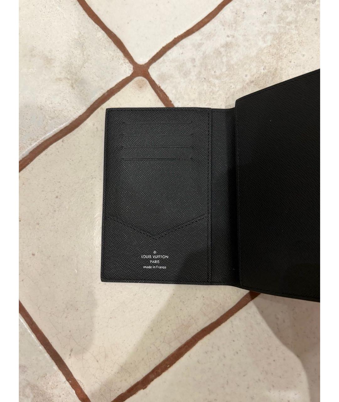 LOUIS VUITTON Антрацитовый кошелек, фото 3