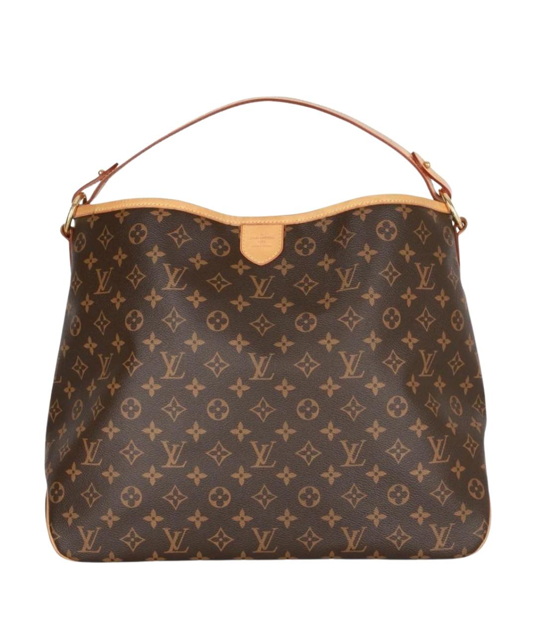 LOUIS VUITTON Коричневая сумка тоут из канвы, фото 1