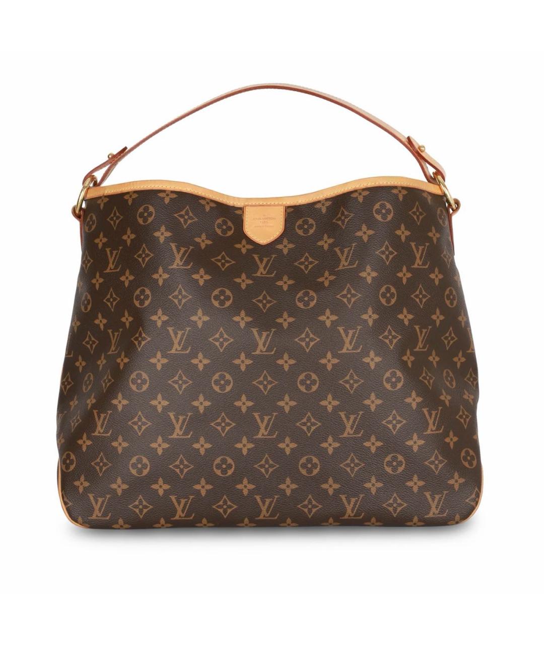 LOUIS VUITTON Коричневая сумка тоут из канвы, фото 6
