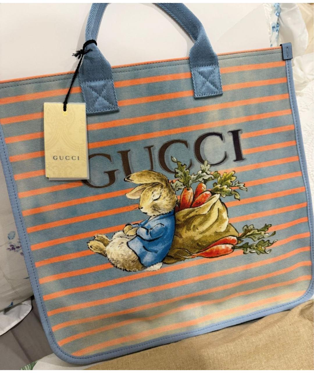 GUCCI Мульти сумка тоут из канвы, фото 3