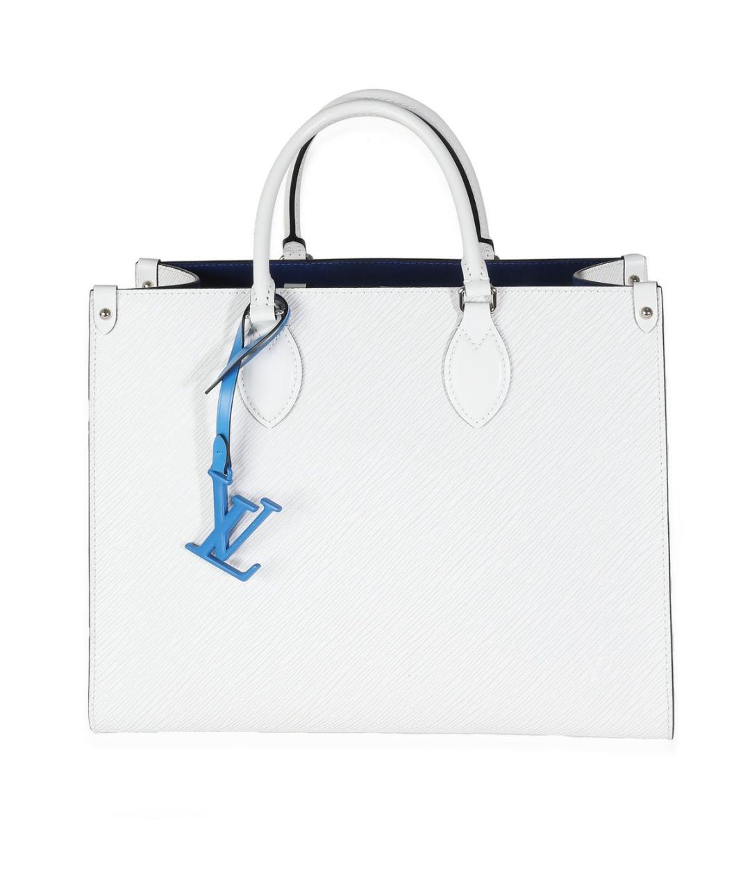LOUIS VUITTON Белая кожаная сумка тоут, фото 1