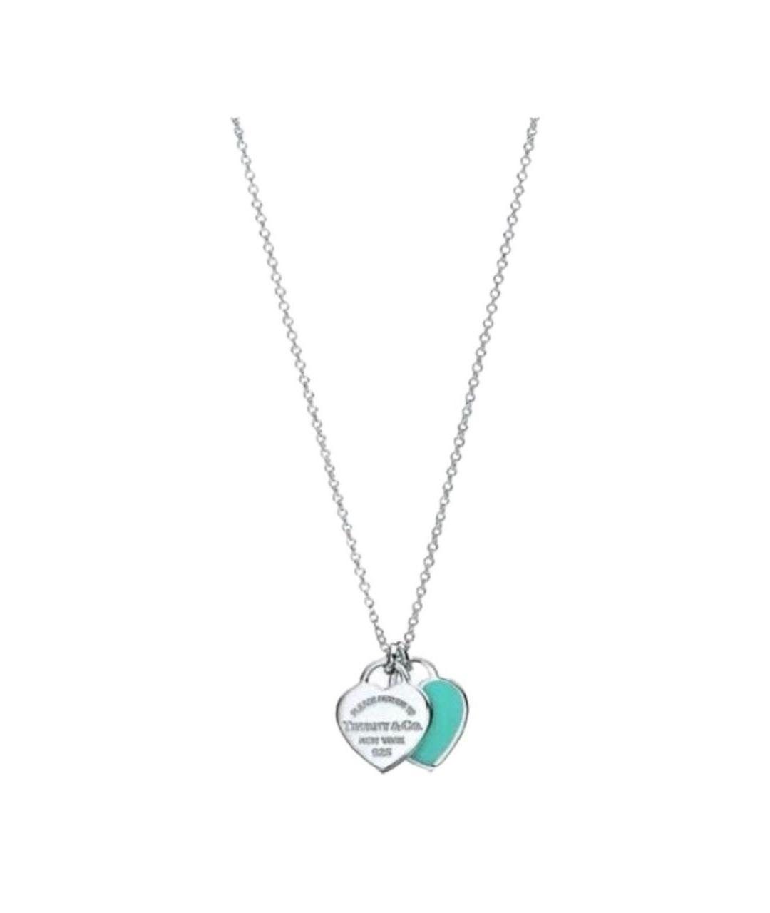 TIFFANY&CO Бирюзовое серебряное колье, фото 8