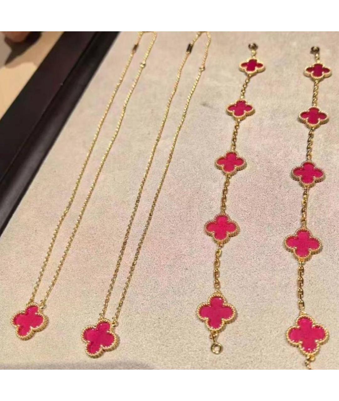 VAN CLEEF & ARPELS Розовый кулон из желтого золота, фото 4