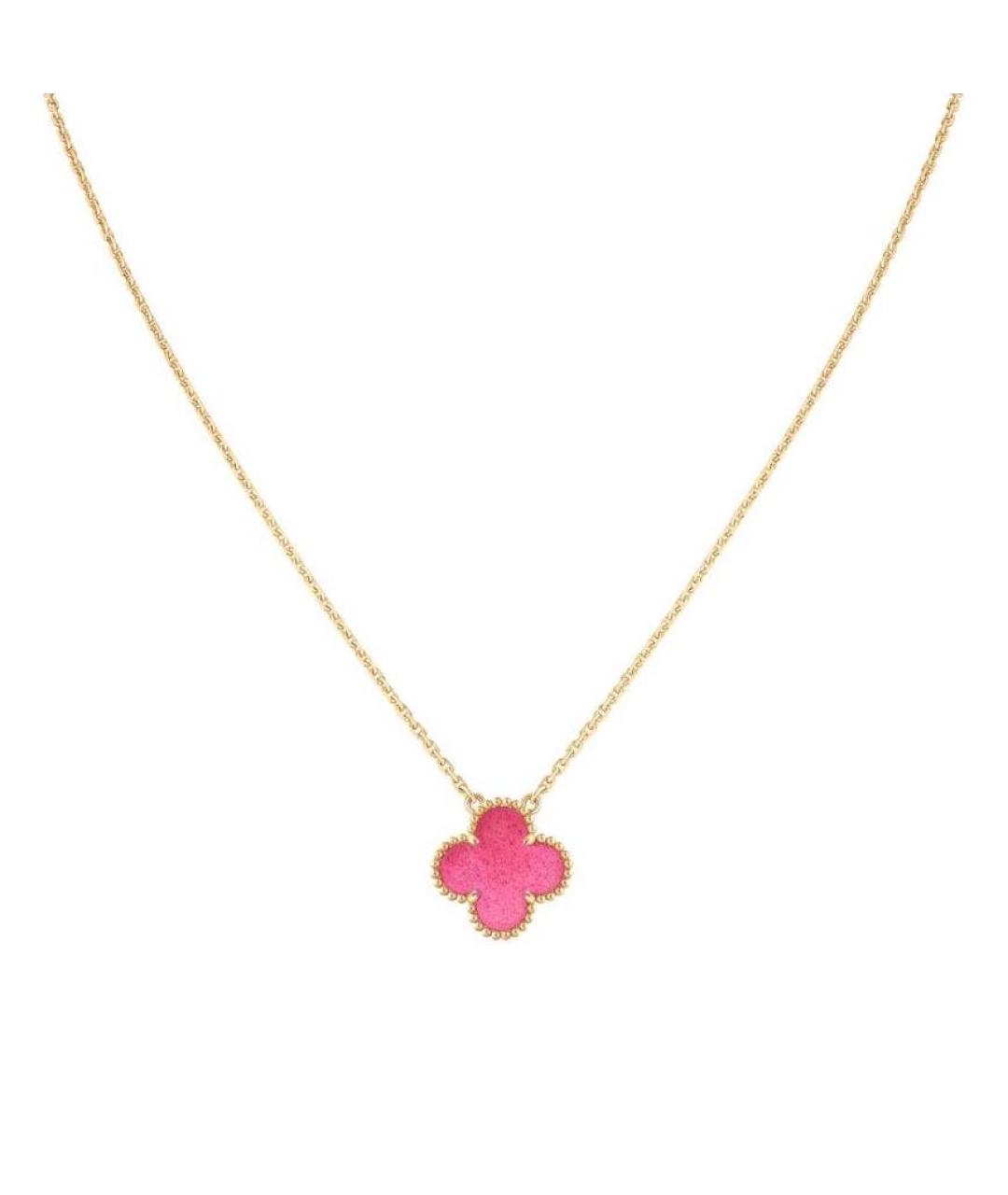 VAN CLEEF & ARPELS Розовый кулон из желтого золота, фото 1