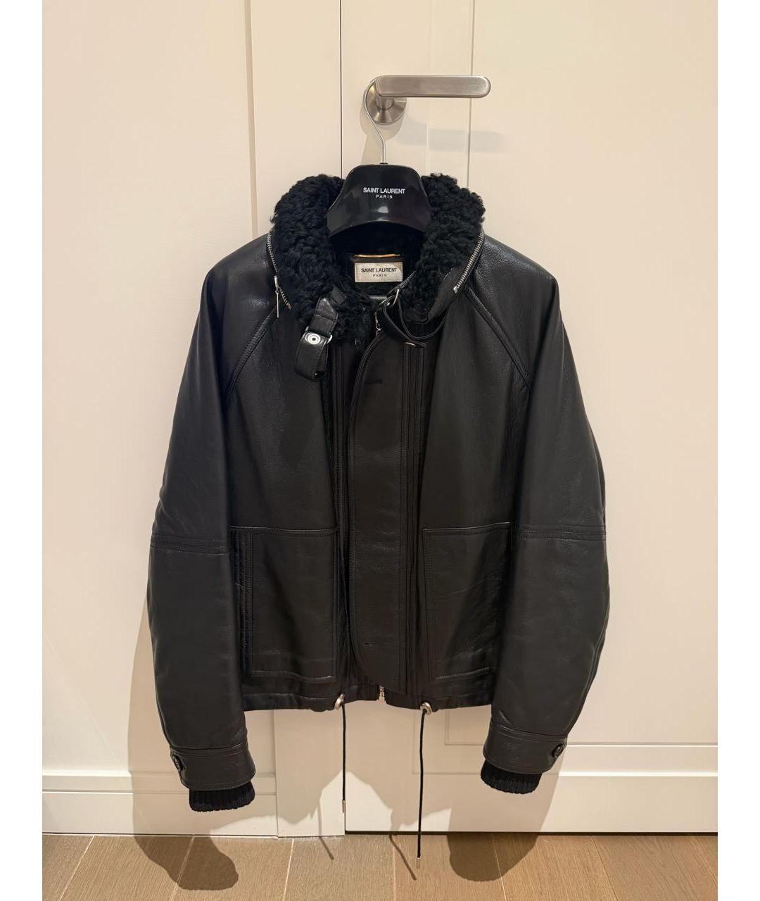 SAINT LAURENT Черная дубленка, фото 8