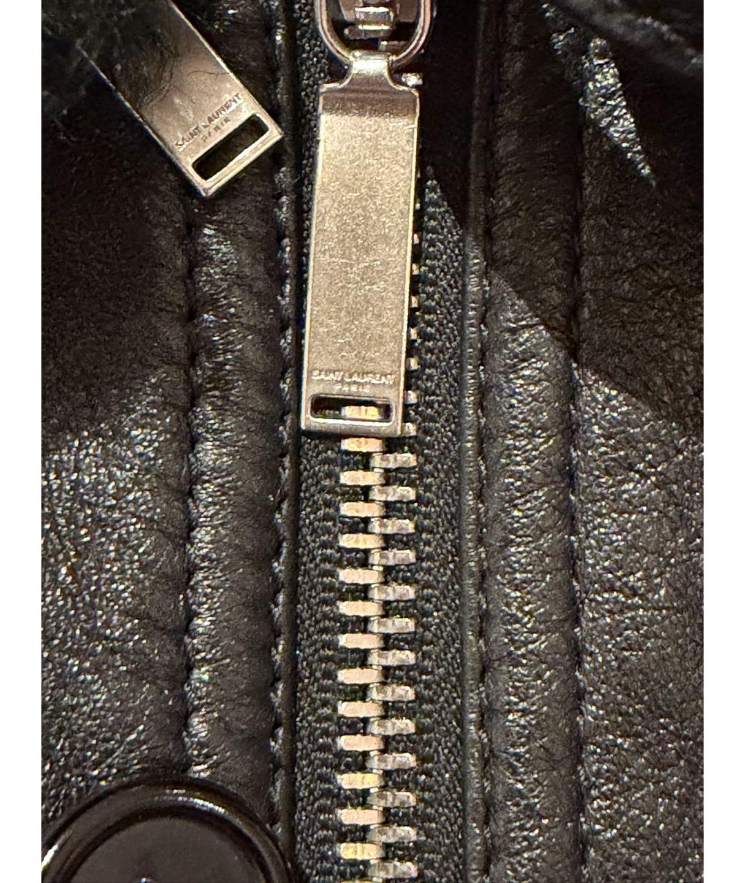 SAINT LAURENT Черная дубленка, фото 3