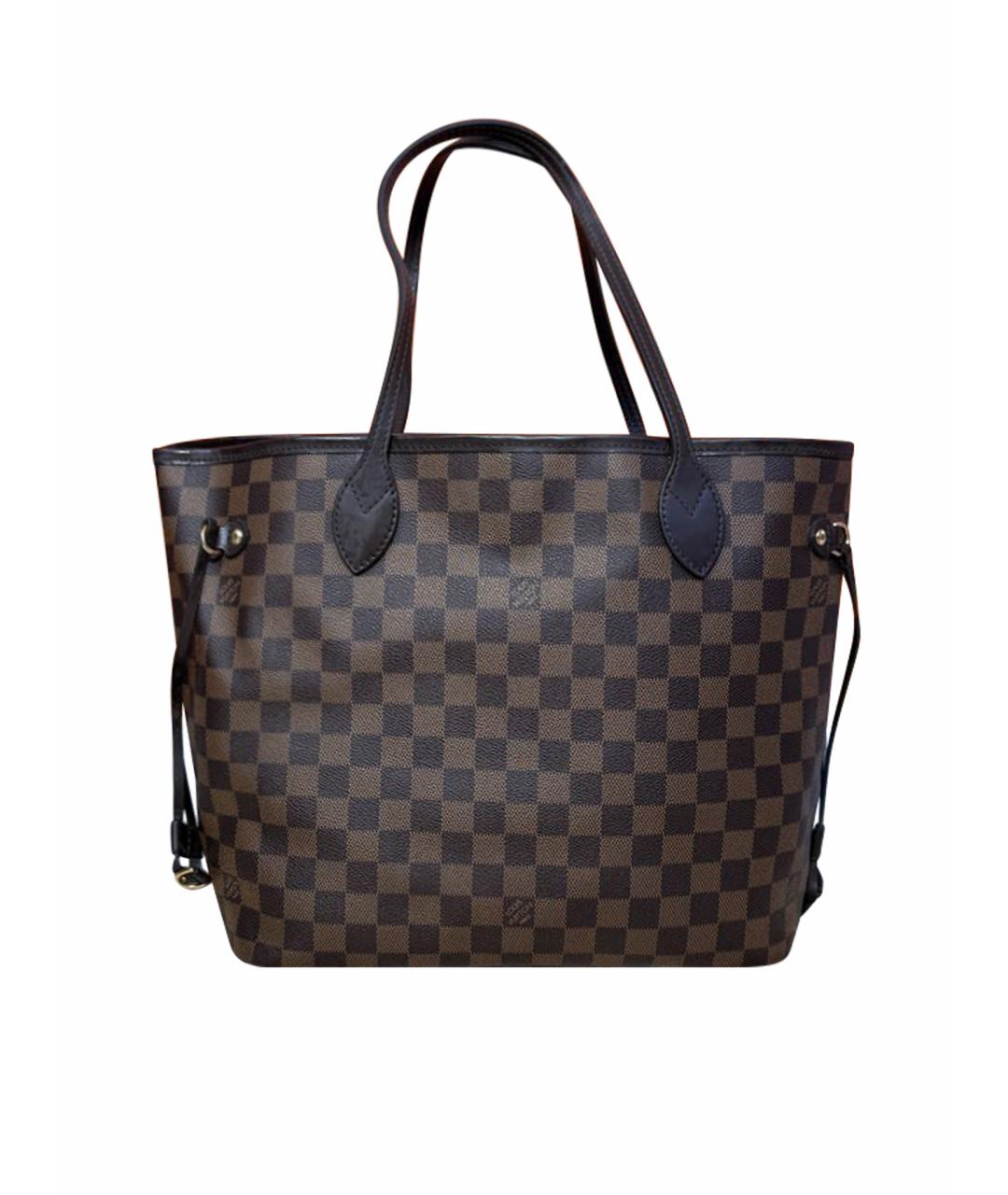 LOUIS VUITTON Коричневая сумка тоут из канвы, фото 1