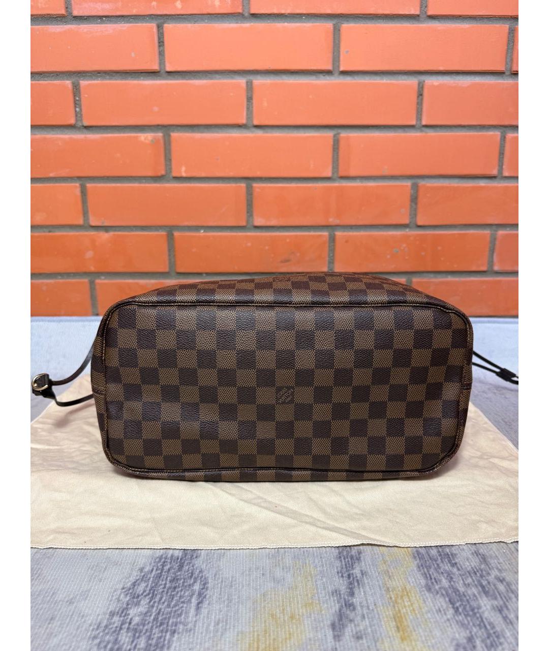 LOUIS VUITTON Коричневая сумка тоут из канвы, фото 5