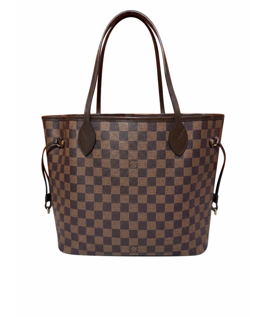 LOUIS VUITTON Коричневая сумка тоут из канвы, фото 1