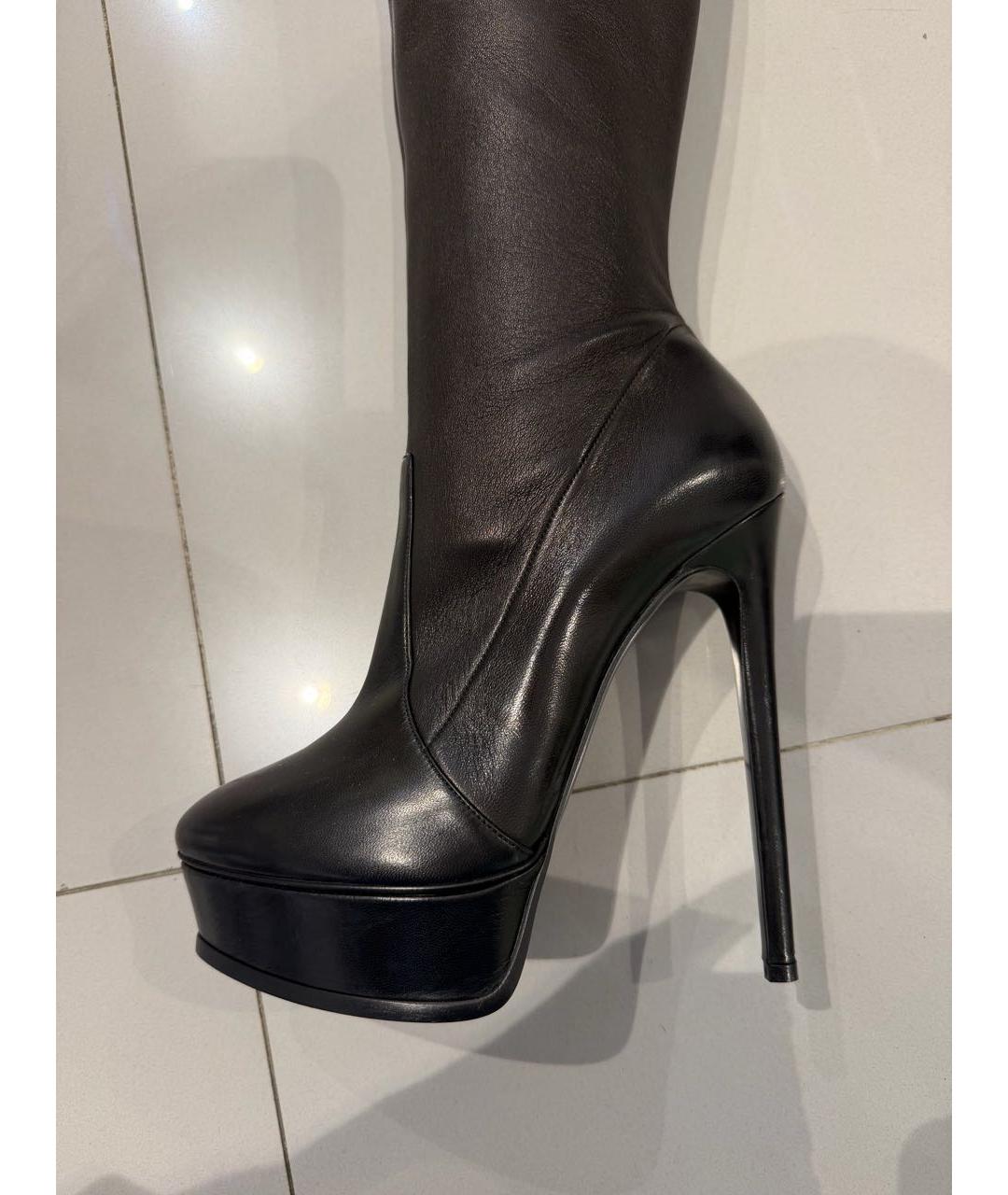 CASADEI Черные кожаные ботинки, фото 3
