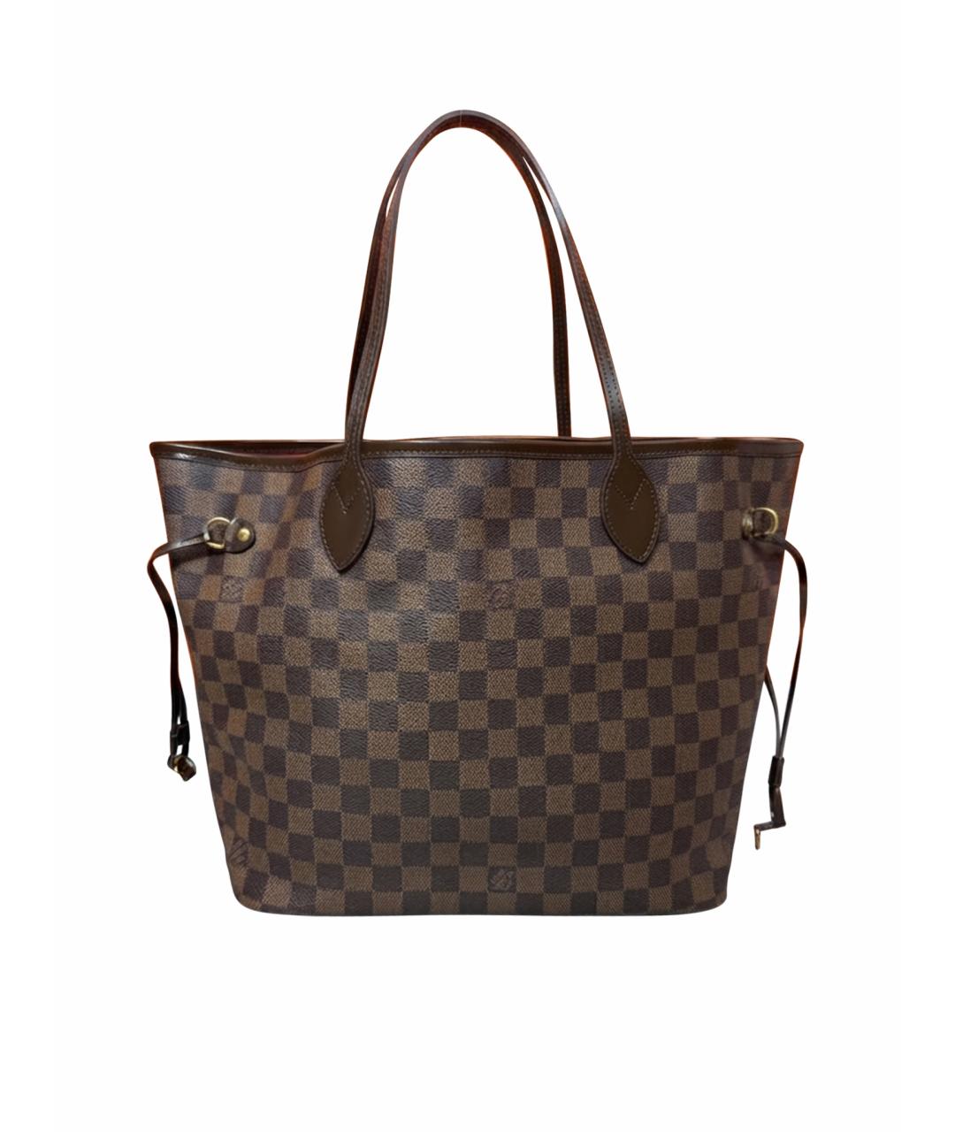 LOUIS VUITTON Коричневая сумка тоут из канвы, фото 1