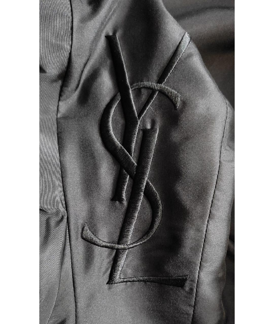 SAINT LAURENT Черный ацетатный жакет/пиджак, фото 7