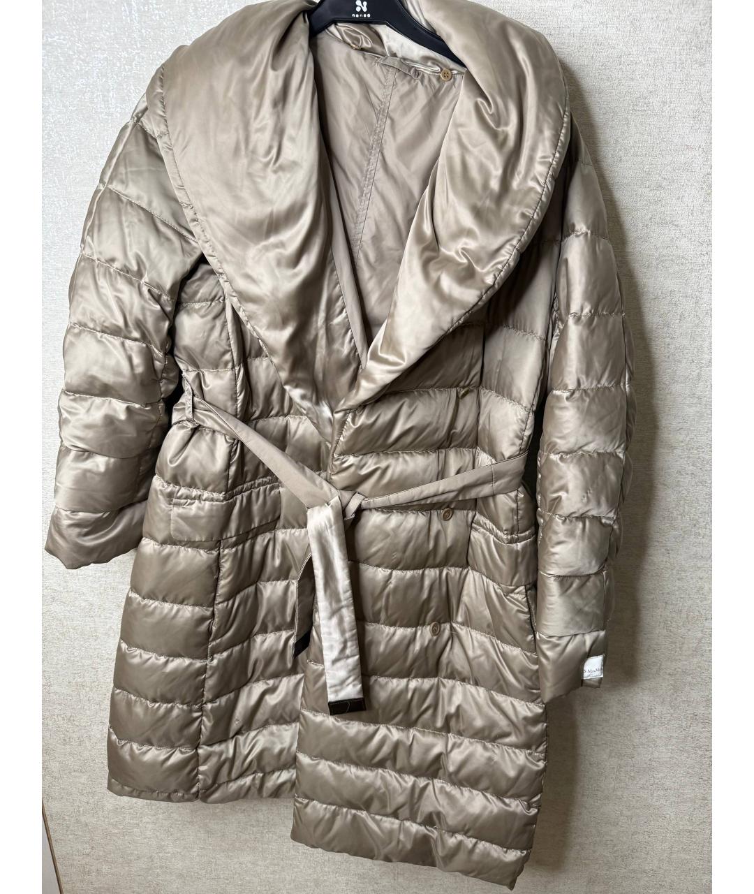 MAX MARA THE CUBE Бежевая нейлоновая куртка, фото 9