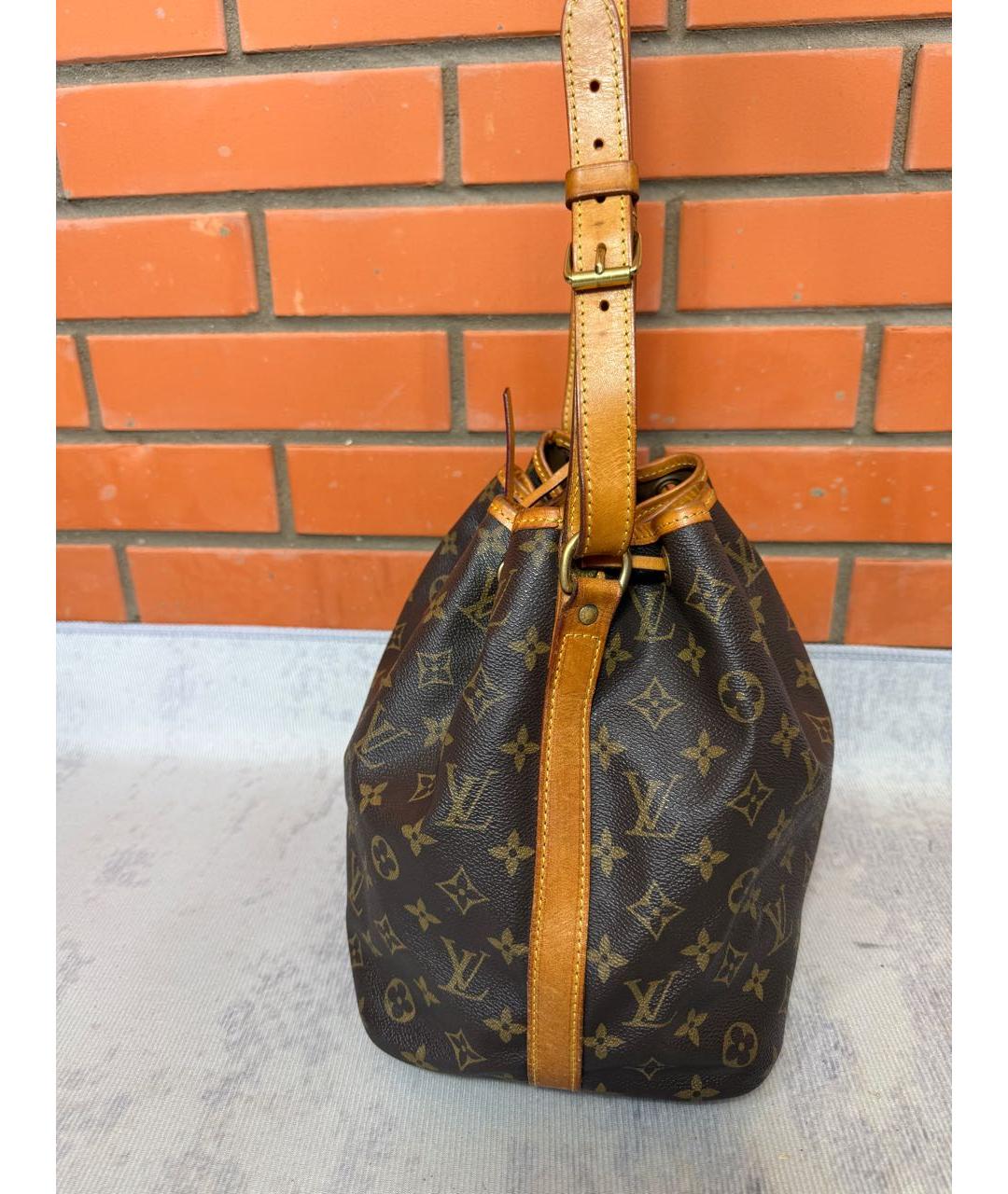 LOUIS VUITTON Коричневая сумка через плечо из канвы, фото 3