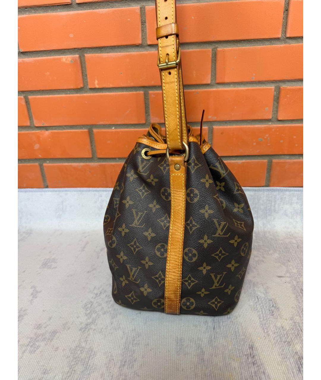 LOUIS VUITTON Коричневая сумка через плечо из канвы, фото 4