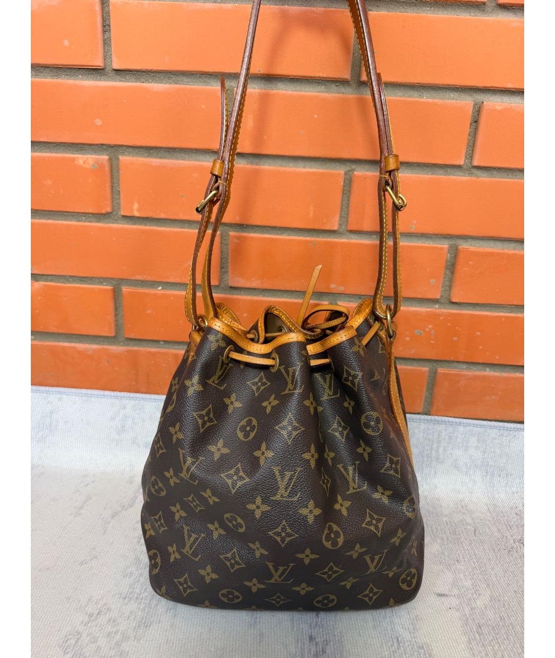 LOUIS VUITTON Коричневая сумка через плечо из канвы, фото 7