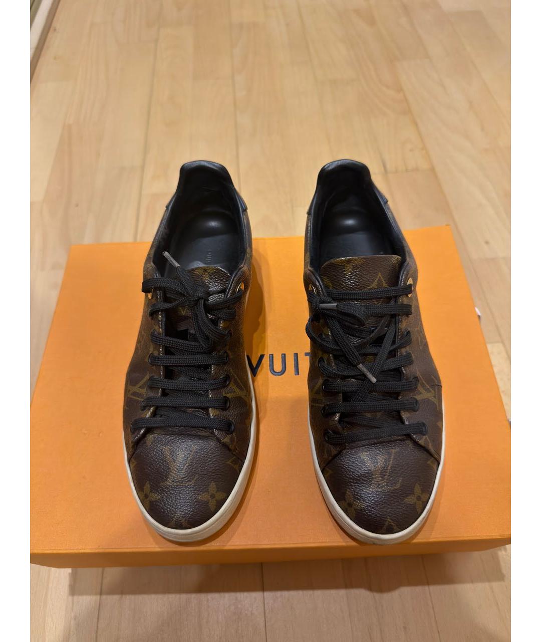 LOUIS VUITTON Коричневые кеды, фото 2