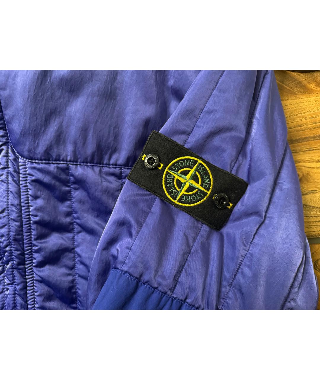 STONE ISLAND Синяя нейлоновая куртка, фото 7