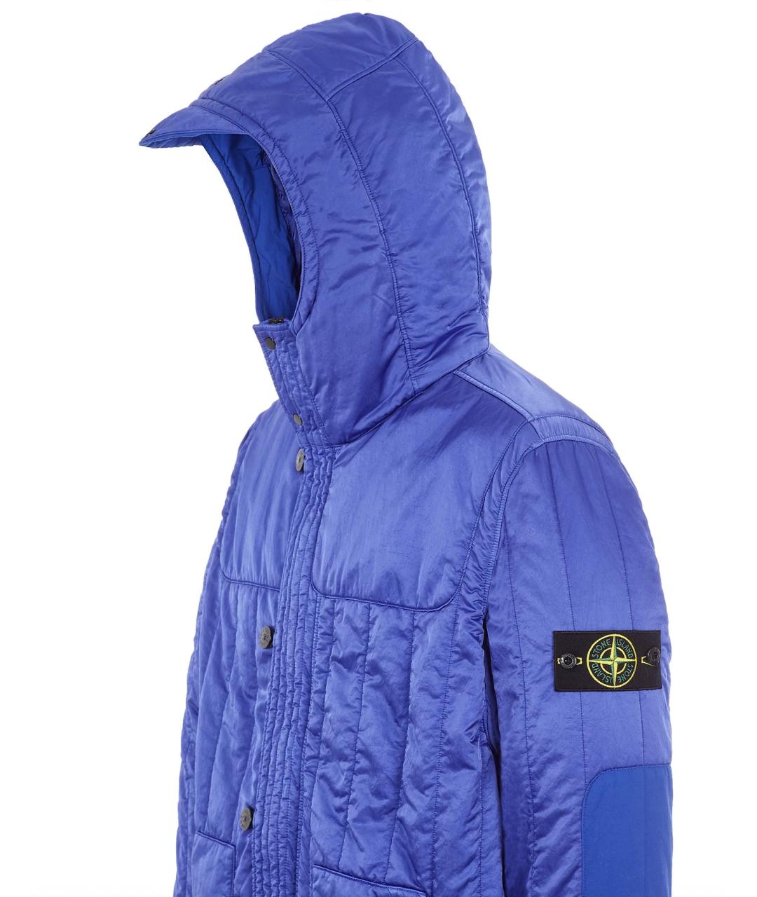 STONE ISLAND Синяя нейлоновая куртка, фото 5