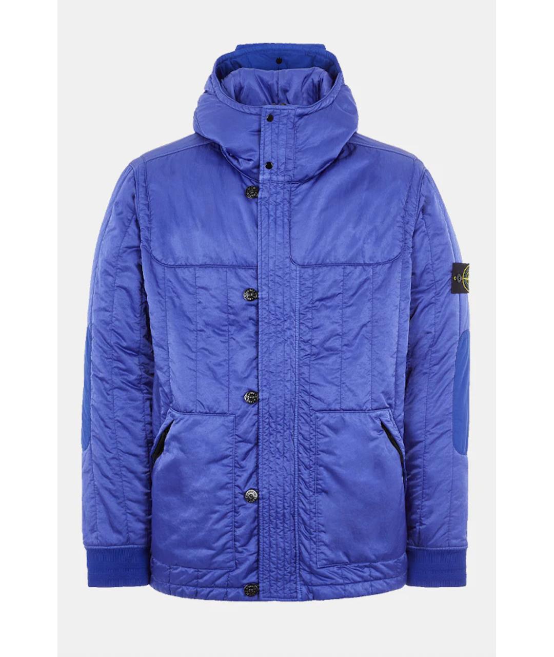 STONE ISLAND Синяя нейлоновая куртка, фото 9