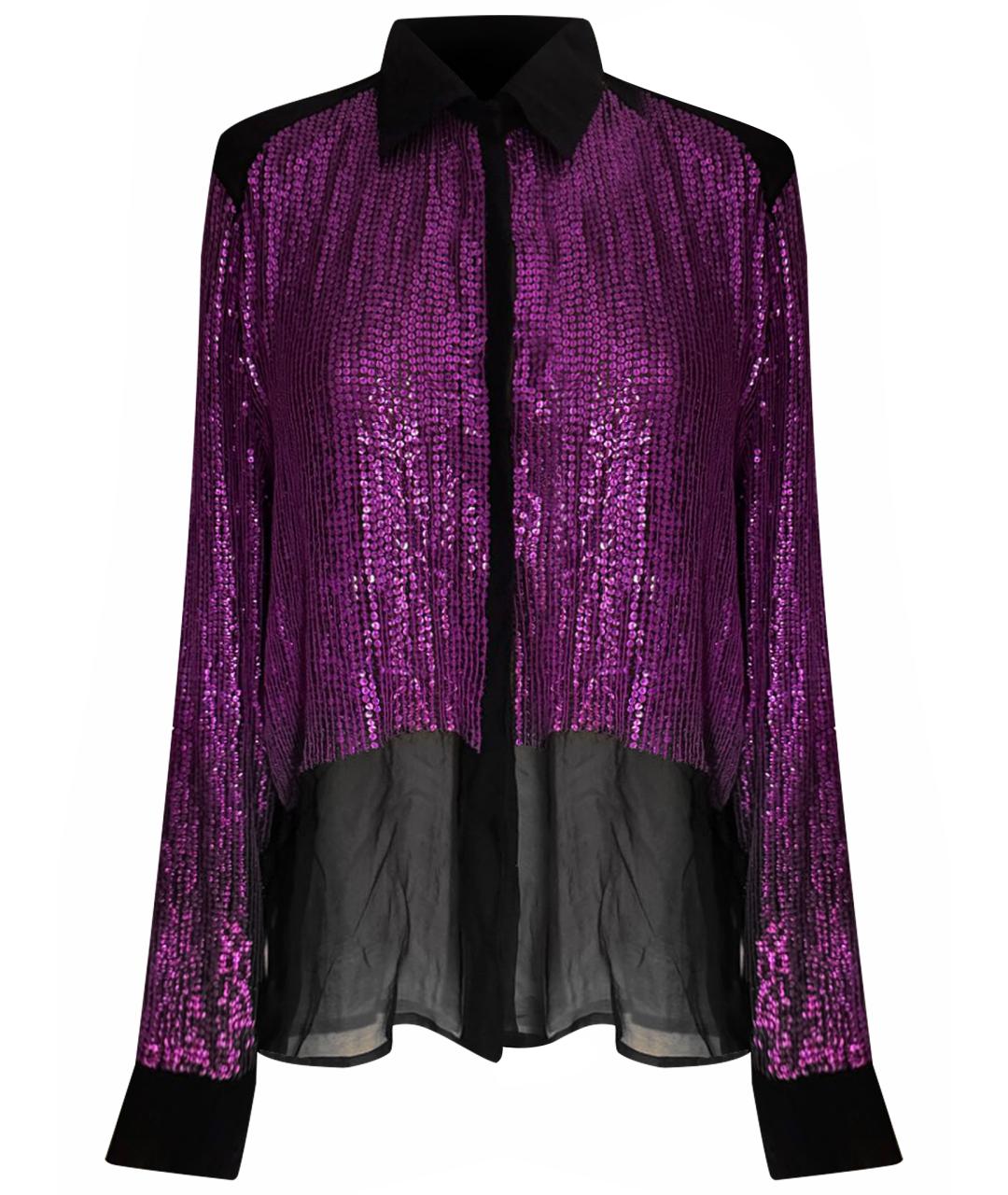 LANVIN Черная шелковая блузы, фото 1