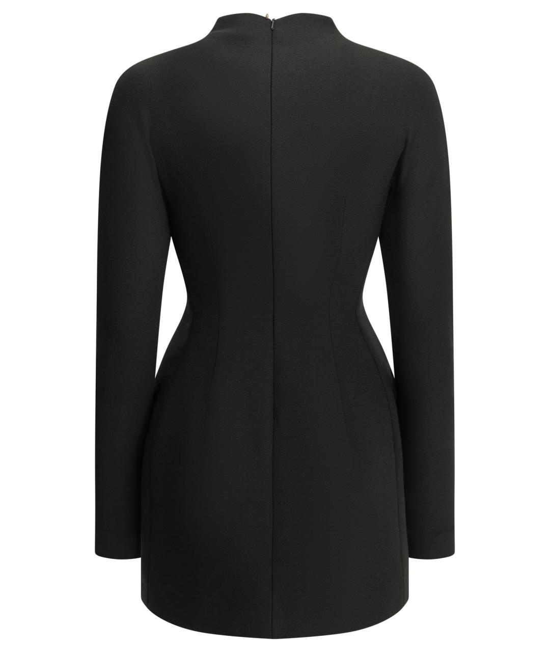 SPORTMAX Черное полиэстеровое повседневное платье, фото 2