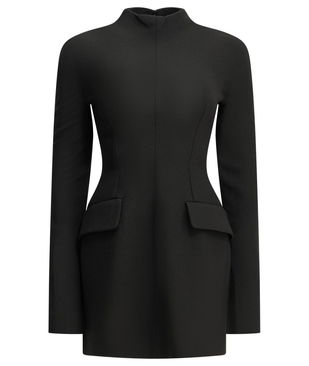SPORTMAX Черное полиэстеровое повседневное платье, фото 1