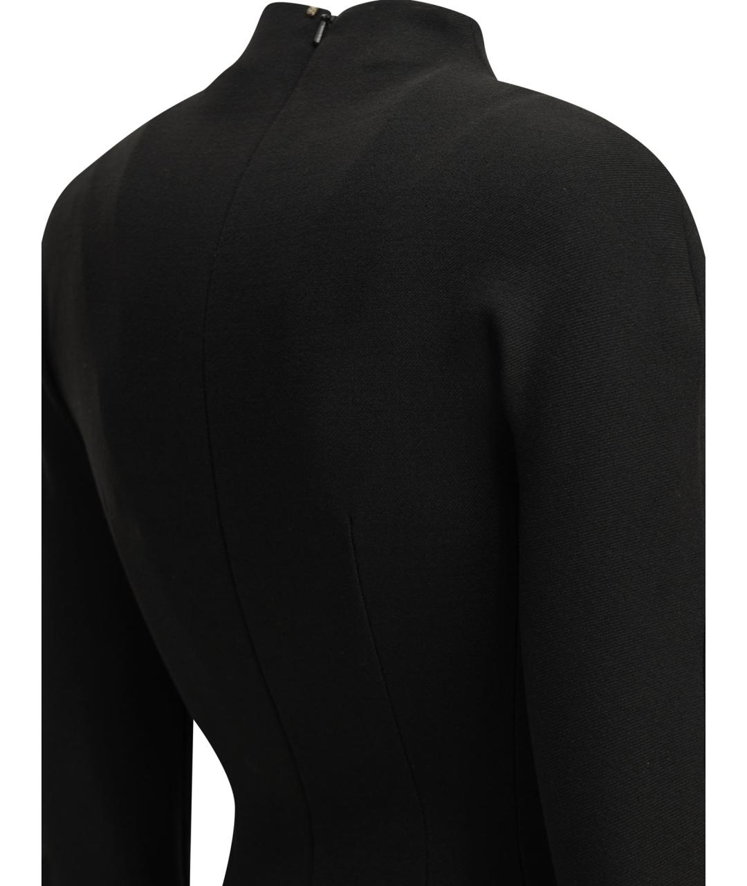 SPORTMAX Черное полиэстеровое повседневное платье, фото 4