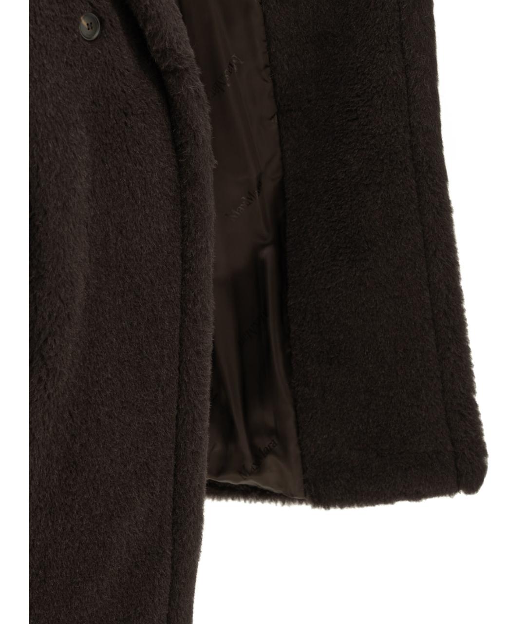 MAX MARA Коричневая шерстяная шуба, фото 4