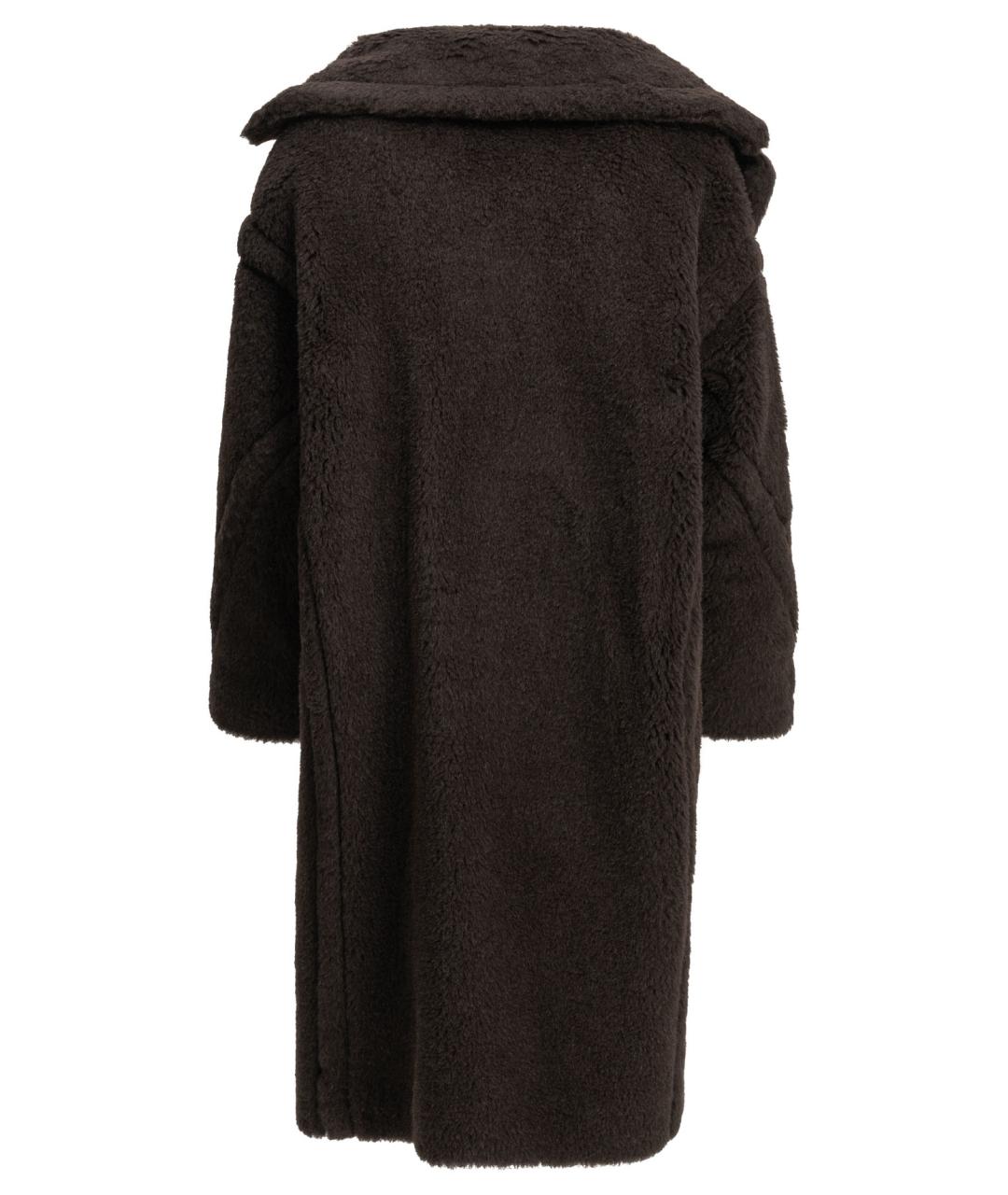 MAX MARA Коричневая шерстяная шуба, фото 2