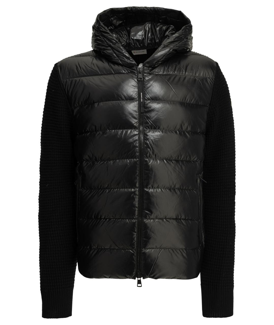 MONCLER Черная шерстяная куртка, фото 1