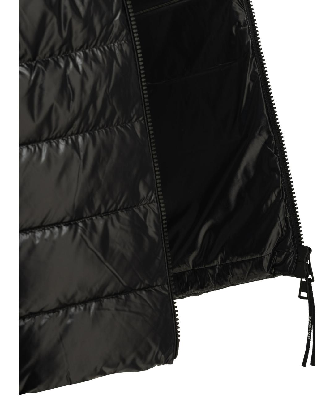 MONCLER Черная шерстяная куртка, фото 4