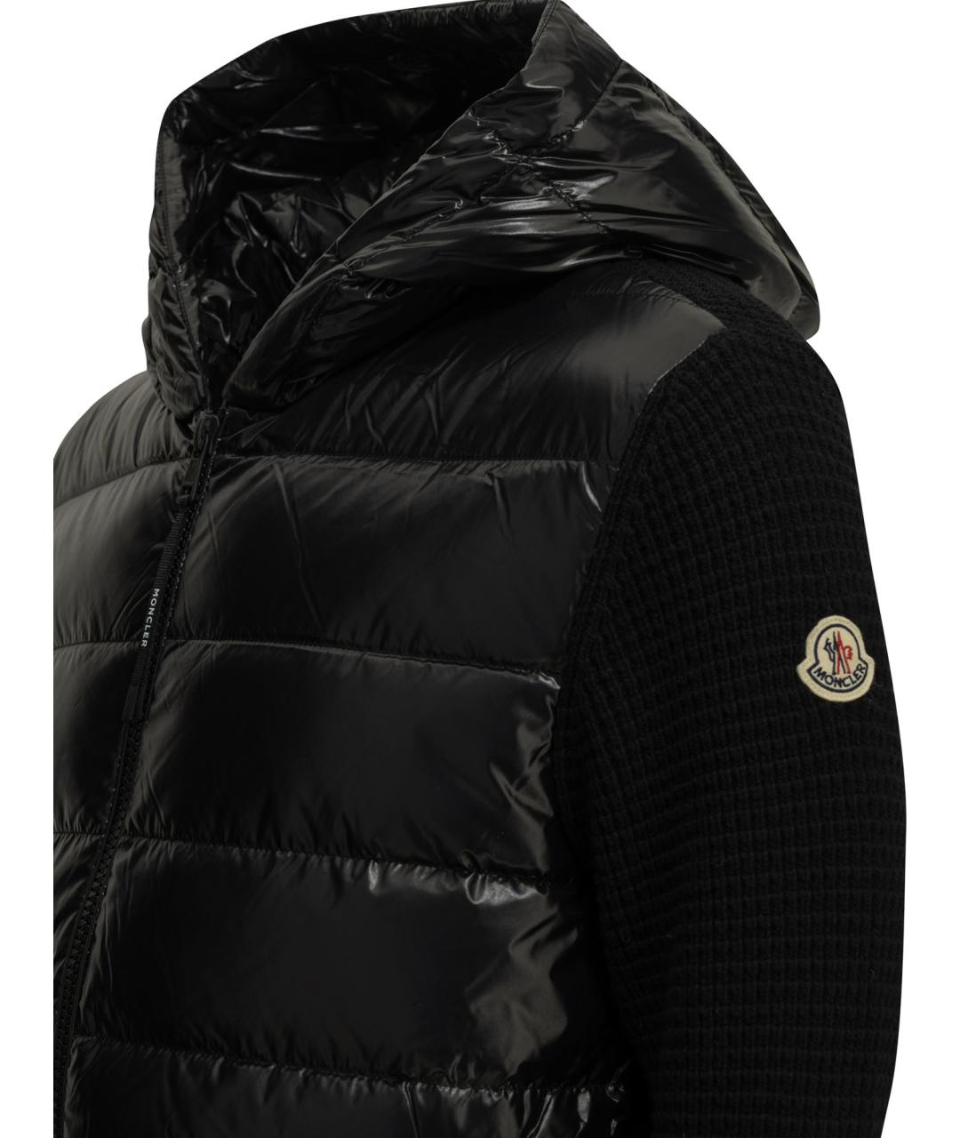 MONCLER Черная шерстяная куртка, фото 3